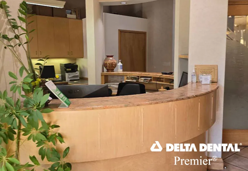 front desk inside Strawberry Village Dentist